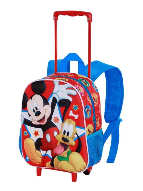 Sac à dos 3D à Roulettes Petit - Disney Mickey Mouse Star - Multicolore - Taille Unique - Kiabi