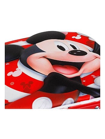 Sac à dos 3D à Roulettes Petit - Disney Mickey Mouse Twirl - Rouge - Taille Unique