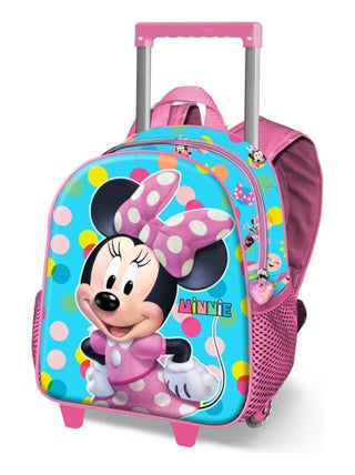 Sac à dos 3D à Roulettes Petit - Disney Minnie Mouse Fancy - Bleu - Taille Unique