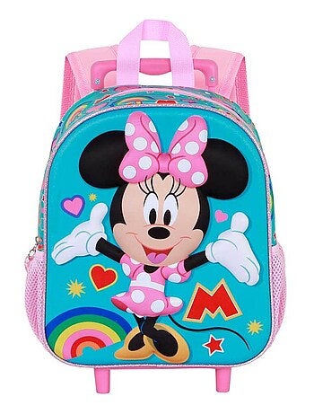 Sac à dos 3D à Roulettes Petit - Disney Minnie Mouse Greet - Turquoise - Taille Unique