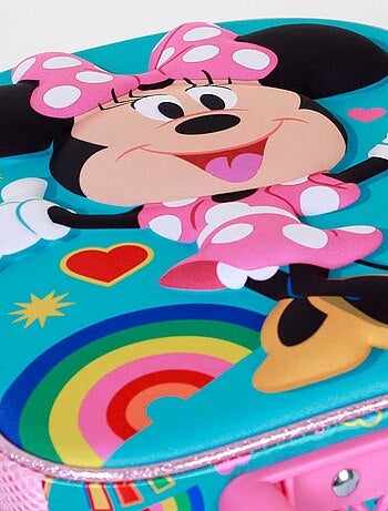 Sac à dos 3D à Roulettes Petit - Disney Minnie Mouse Greet - Turquoise - Taille Unique