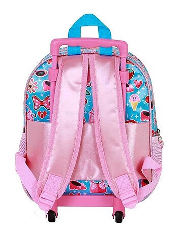 Sac à dos 3D à Roulettes Petit - Disney Minnie Mouse Happiness - Bleu - Taille Unique