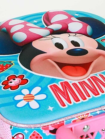Sac à dos 3D à Roulettes Petit - Disney Minnie Mouse Happiness - Bleu - Taille Unique