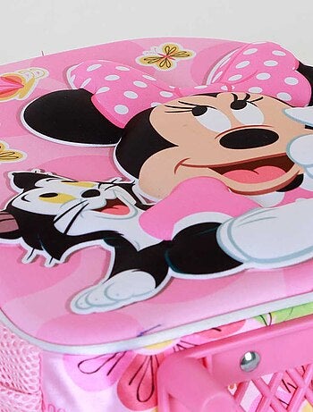 Sac à dos 3D à Roulettes Petit - Disney Minnie Mouse Kitten - Rose - Taille Unique