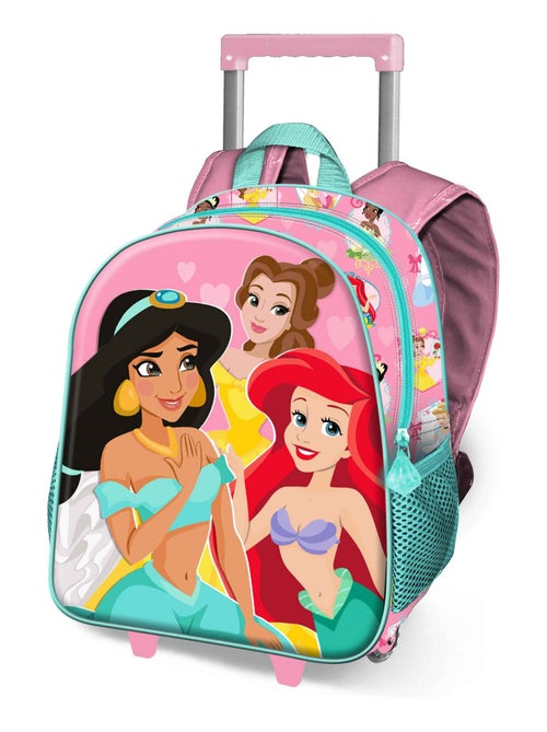 Sac à dos 3D à Roulettes Petit - Disney Princesses Disney Charm - Rose - Taille Unique - Kiabi
