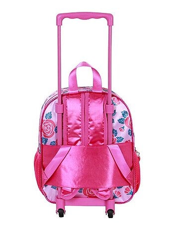 Sac à dos 3D à Roulettes Petit - Disney Princesses Disney Flowers - Rose - Taille Unique