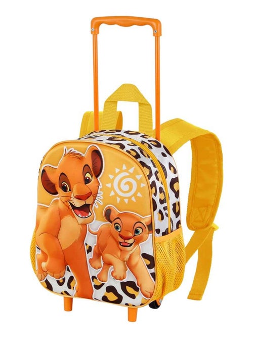 Sac à dos 3D à Roulettes Petit - Disney Roi Lion Africa - Jaune - Taille Unique - Kiabi