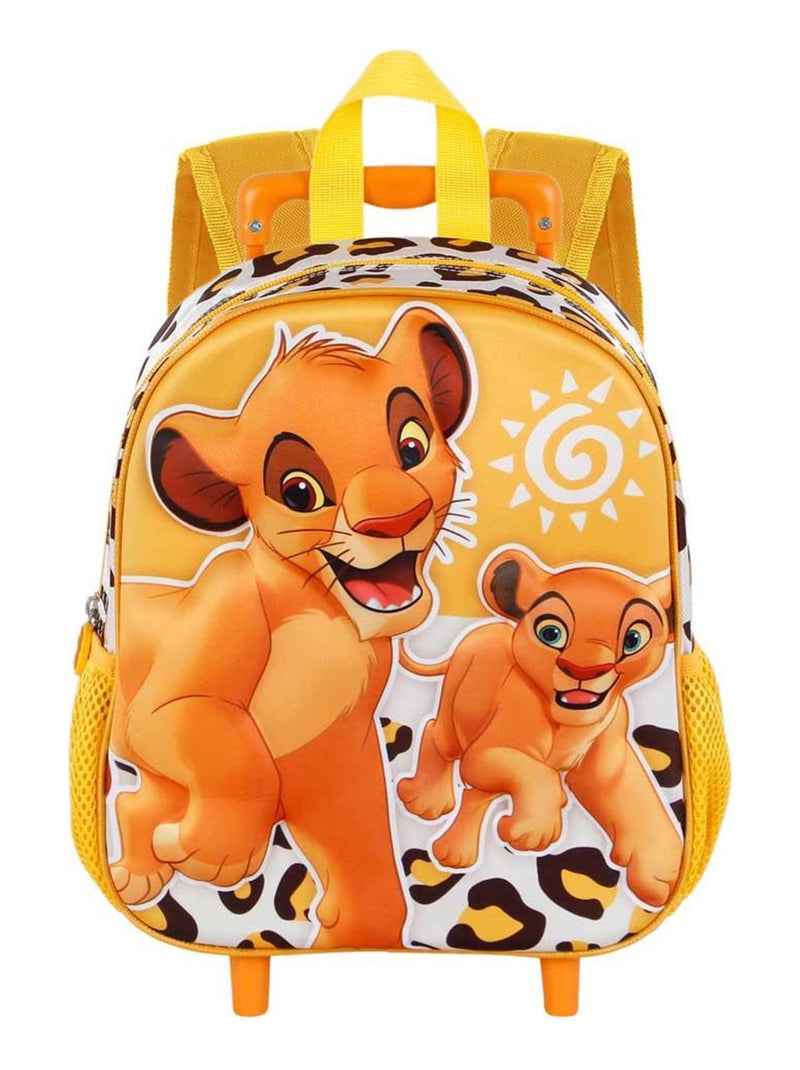 Sac à dos 3D à Roulettes Petit - Disney Roi Lion Africa - Jaune - Taille Unique Jaune - Kiabi