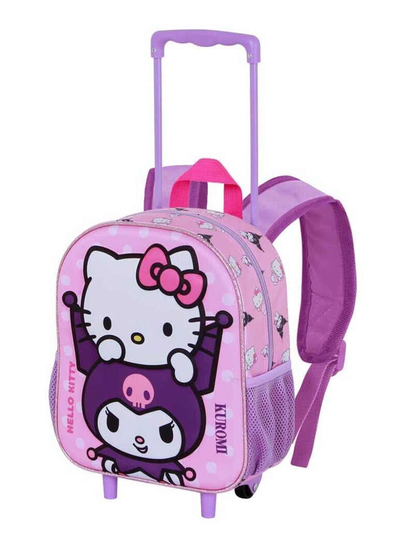 Sac à dos 3D à Roulettes Petit - Hello Kitty Playful Rose - Kiabi