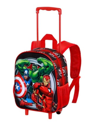 Sac à dos 3D à Roulettes Petit - Marvel Avengers Almighty - Rouge - Taille Unique