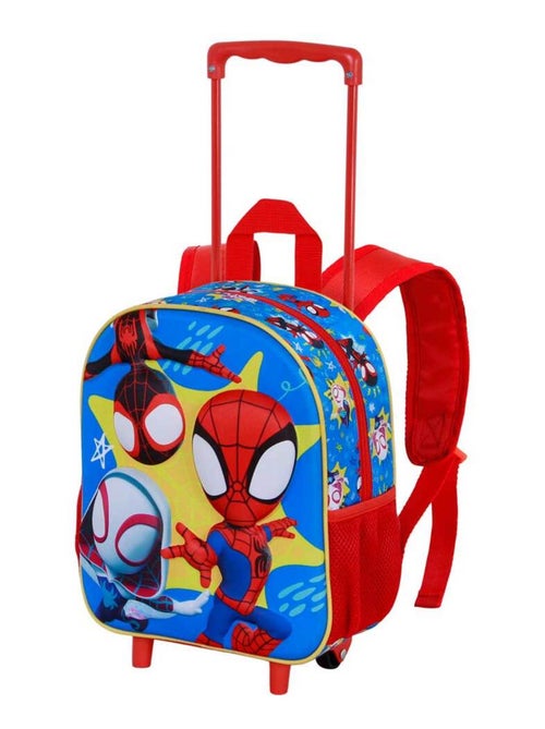 Sac à dos 3D à Roulettes Petit - Marvel Spiderman Amazing - Rouge - Taille Unique - Kiabi