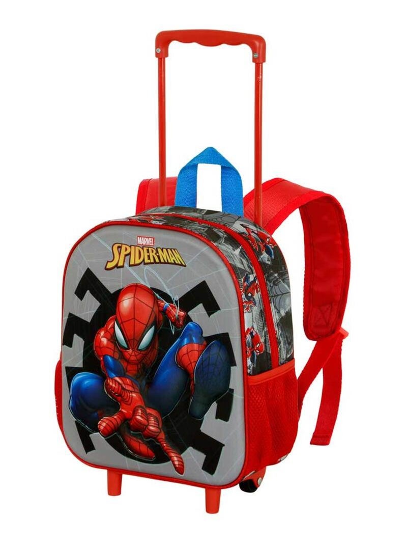 Sac à dos 3D à Roulettes Petit - Marvel Spiderman Symbol - Gris - Taille Unique Gris - Kiabi