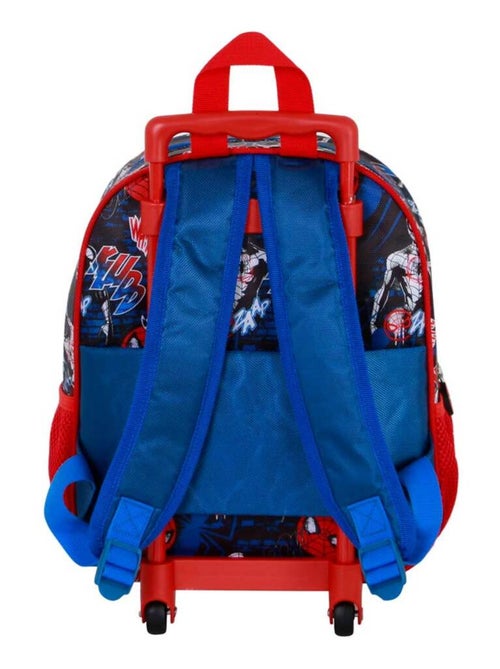 Sac à dos 3D à Roulettes Petit - Spiderman Wall - Rouge - Taille Unique - Kiabi