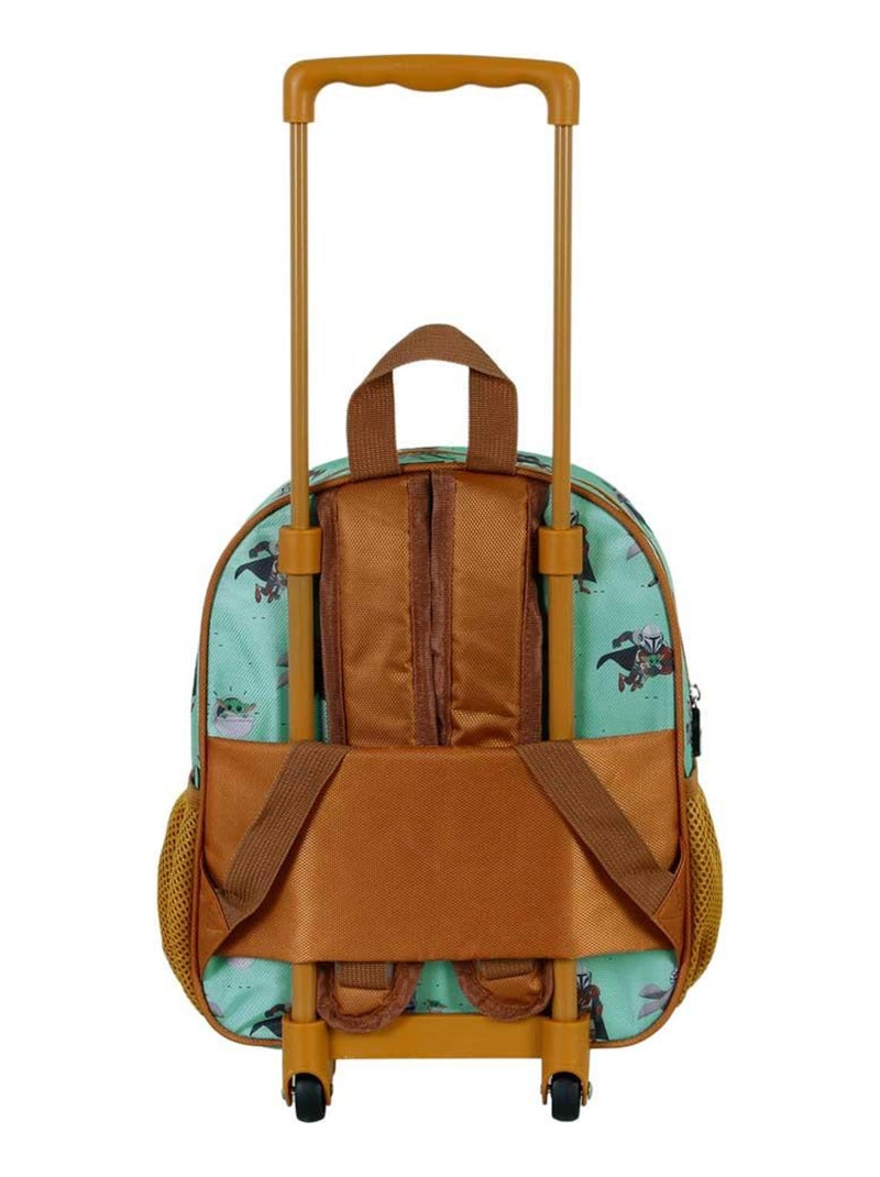 Sac à dos 3D à Roulettes Petit - Star Wars The Mandalorian Say Hi - Vert - Taille Unique Vert - Kiabi