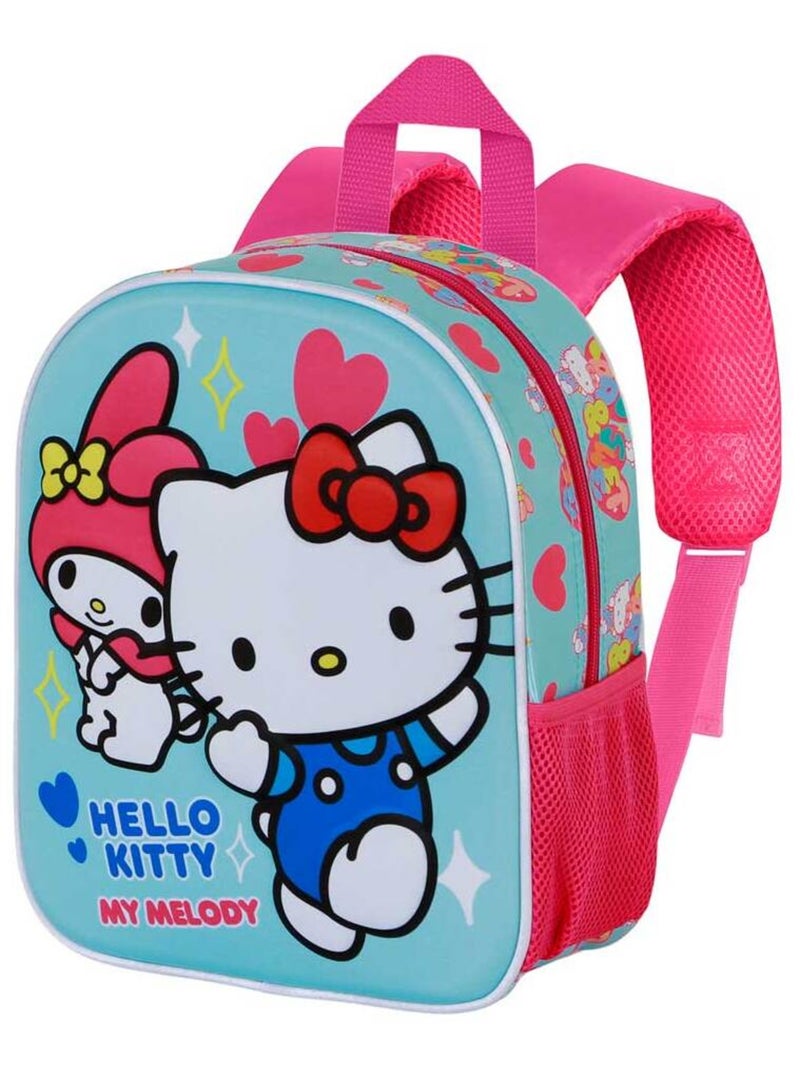Sac à Dos 3D Elite - Hello Kitty Friendship Bleu - Kiabi