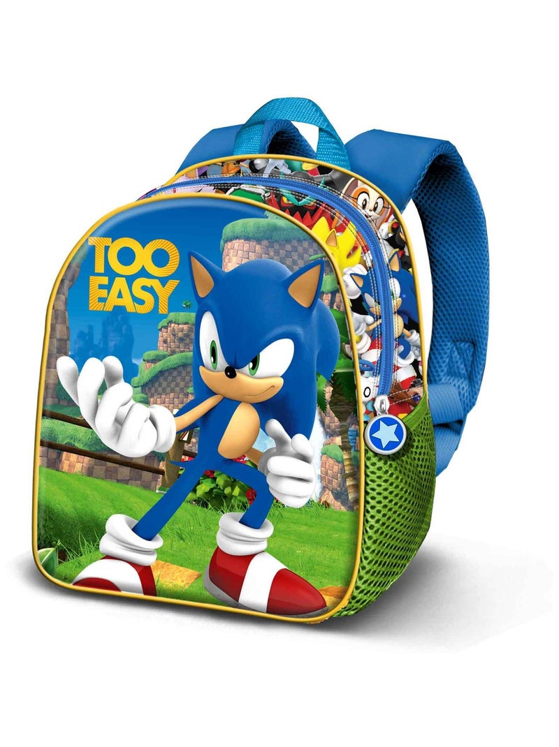 Sac à Dos 3D Elite Sonic Easy Bleu Taille Unique Bleu