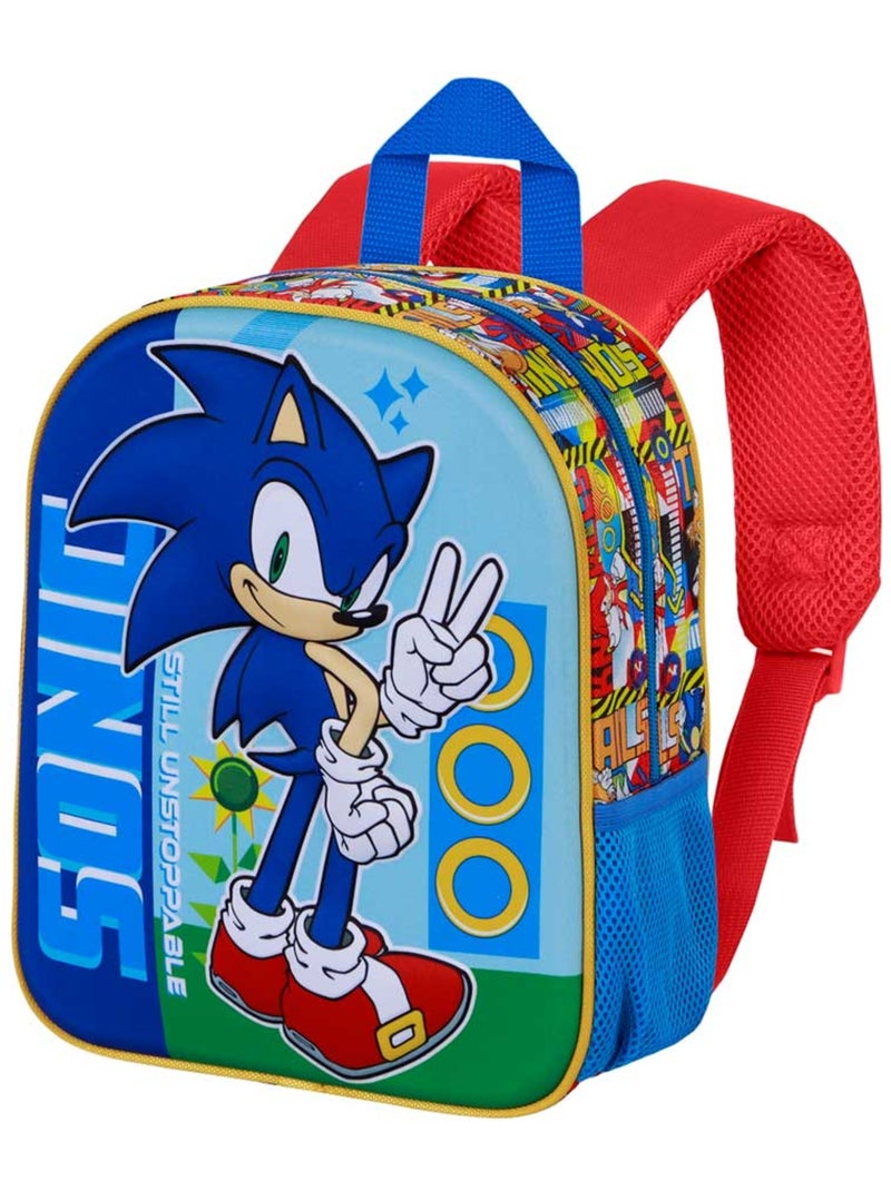 Sac à Dos 3D Elite Sonic Unstoppable Bleu Taille Unique