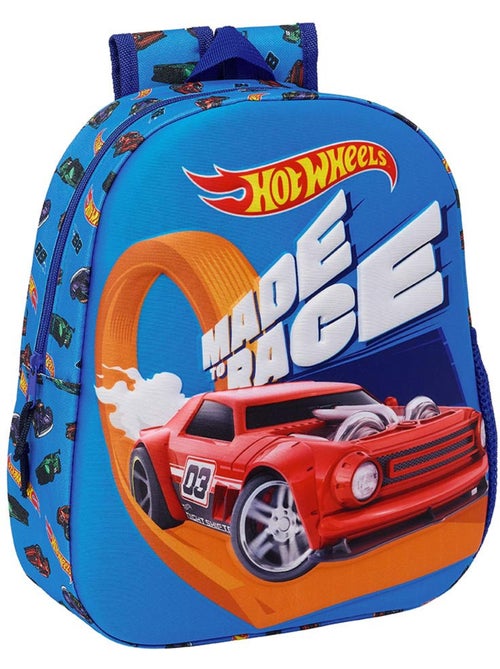 Sac à dos 3D Hot Wheels pour maternelle 33x27x10 cm – HOT_WHEELS - Kiabi