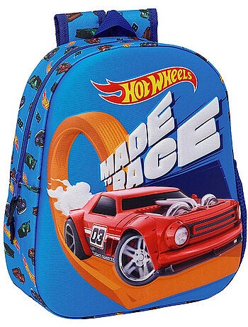 Sac à dos 3D Hot Wheels pour maternelle 33x27x10 cm