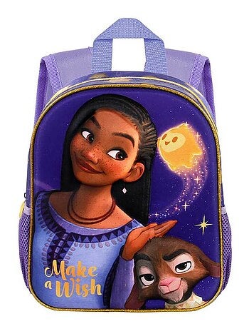 Sac à dos 3D Petit - Disney Wish, Asha et la Bonne Étoile Star - Lilas - Taille Unique