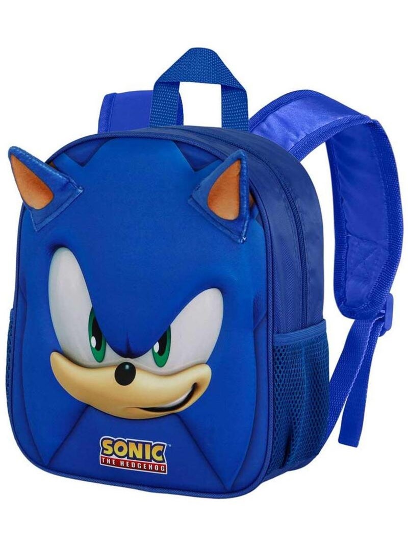 Sac à dos 3D Petit - Sonic Face Bleu - Kiabi