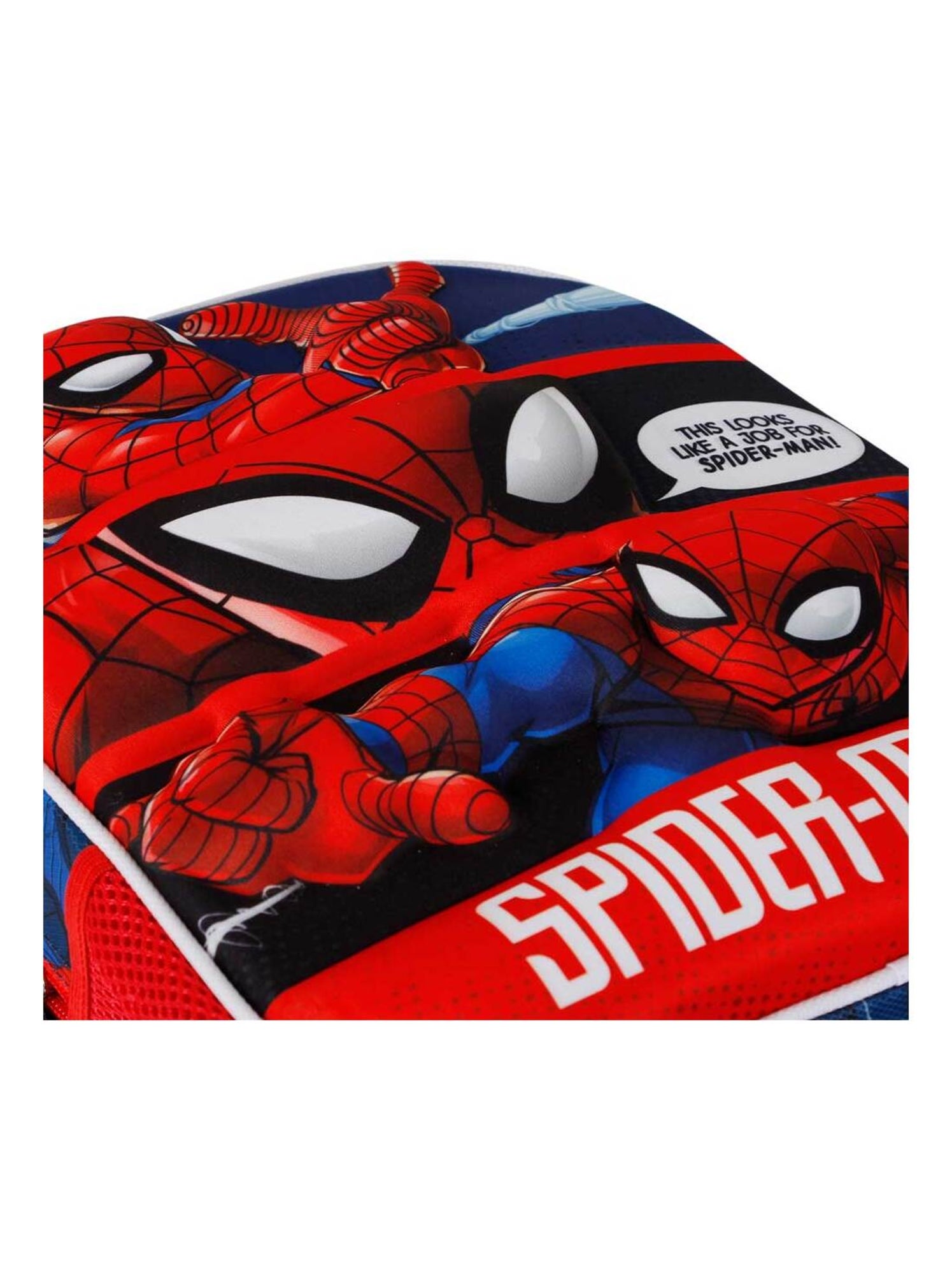 Marvel Spiderman Frühstückstasche – 3D-geprägt, 25,5 X 20 Cm, Mit Schulterriemen & Reißverschluss