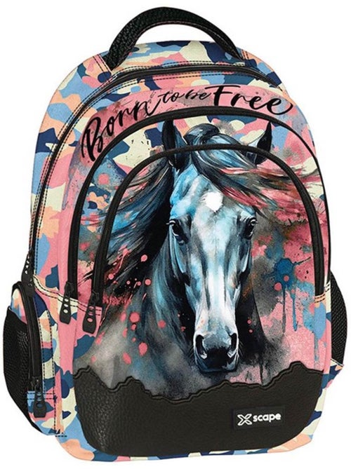 Sac à dos 42 cm Cheval Born To be Free – 2 compartiments zippés CHEVAL - Kiabi