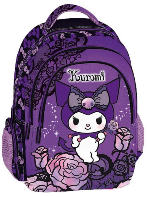 Sac à dos 42 cm 'Kuromi' fleurs - 2 compartiments zippés La boutique des toons - Kiabi