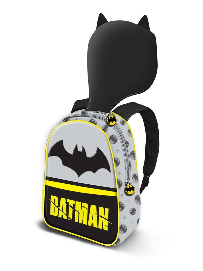 Sac à dos à Capuche Hood - DC Comics Batman Chibi - Gris - Taille Unique Gris - Kiabi