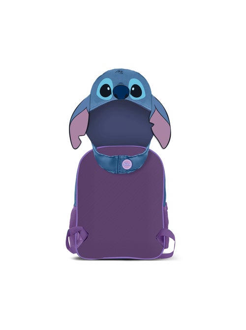 Sac à dos à Capuche Hood - Disney Lilo et Stitch Lemur - Bleu - Taille Unique - Kiabi