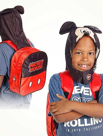 Sac à dos à Capuche Hood - Disney Mickey Mouse Clever - Noir - Taille Unique