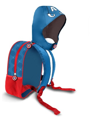 Sac à dos à Capuche Hood - Marvel Captain America GuriHiru - Bleu - Taille Unique