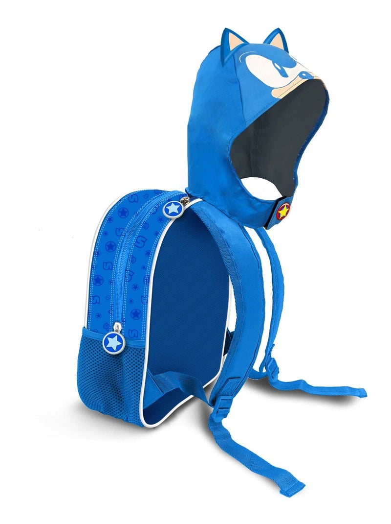 Sac à dos à Capuche Hood Sonic Classic Bleu Taille Unique