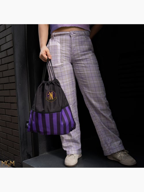 Sac à dos à cordon Académie Nevermore - Mercredi - Kiabi Sac à dos à cordon Académie Nevermore - Mercredi - Kiabi