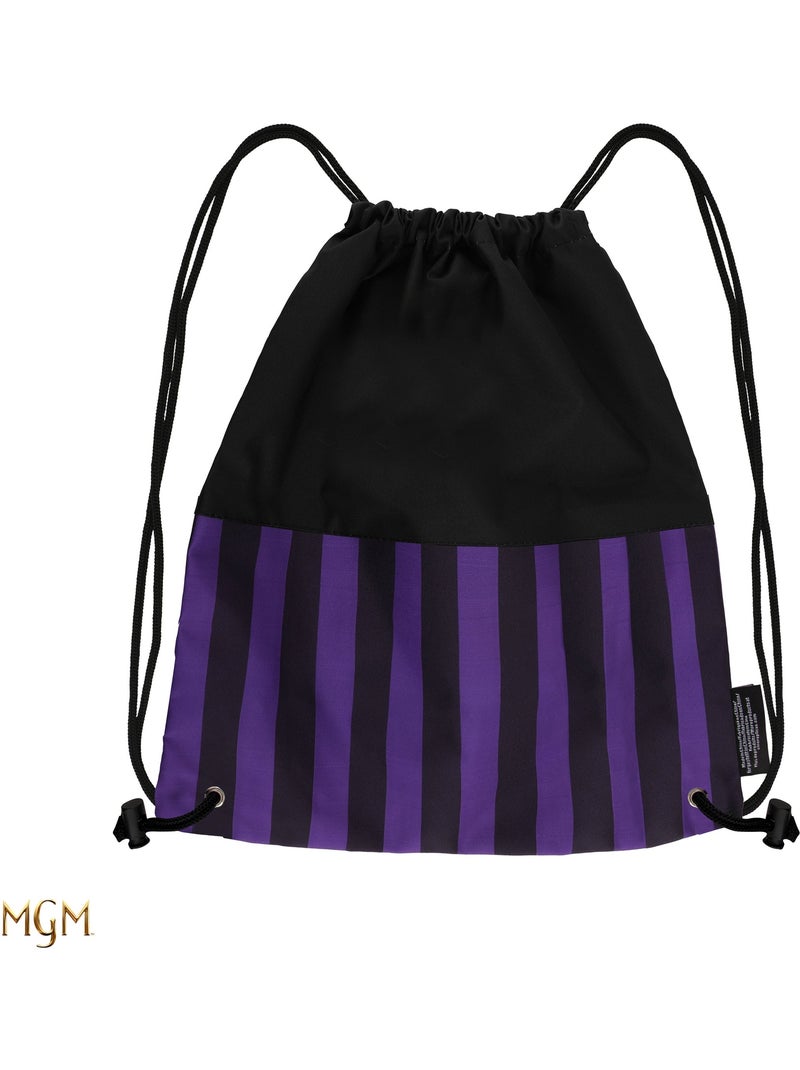 Sac à dos à cordon Académie Nevermore - Mercredi Noir - Kiabi
