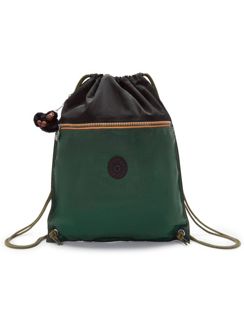 Sac à dos à cordon Kipling Supertaboo – Vert foncé – 39,5 x 45 cm - Kiabi