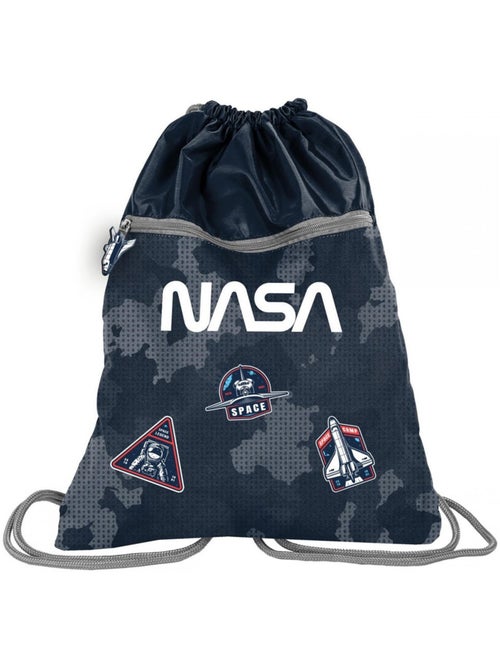 Sac à dos à cordon NASA 45 cm – Poche zippée et motif spatial – NASA - Kiabi Sac à dos à cordon NASA 45 cm – Poche zippée et motif spatial – NASA - Kiabi