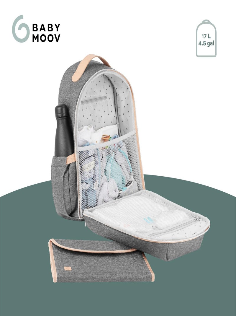 Sac à dos à langer avec matelas inclus 'babymoov' Gris - Kiabi