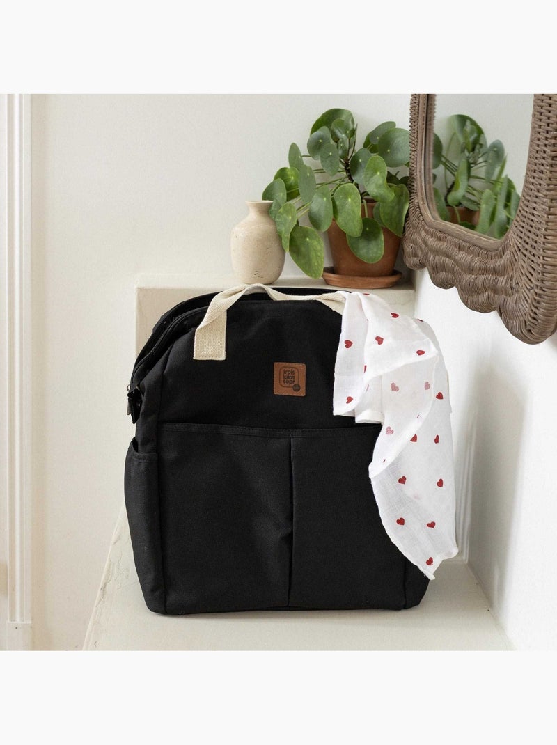 Sac à Dos à Langer Avec Passant Valise Noir - Kiabi