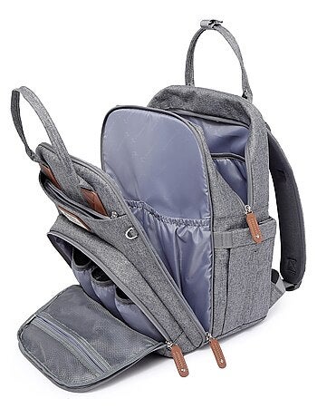 Sac à dos à langer bébé multifonctions avec pochette de change