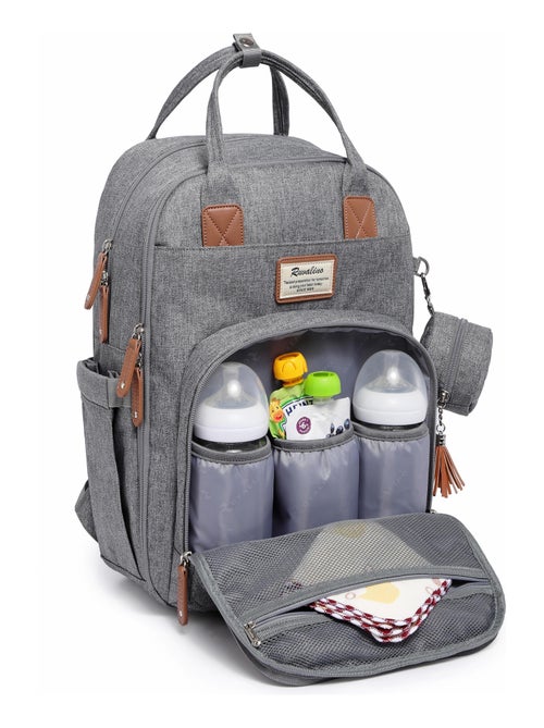 Sac à dos à langer bébé multifonctions avec pochette de change - Kiabi