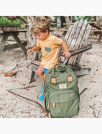 Sac à dos à langer bébé multifonctions avec pochette de change