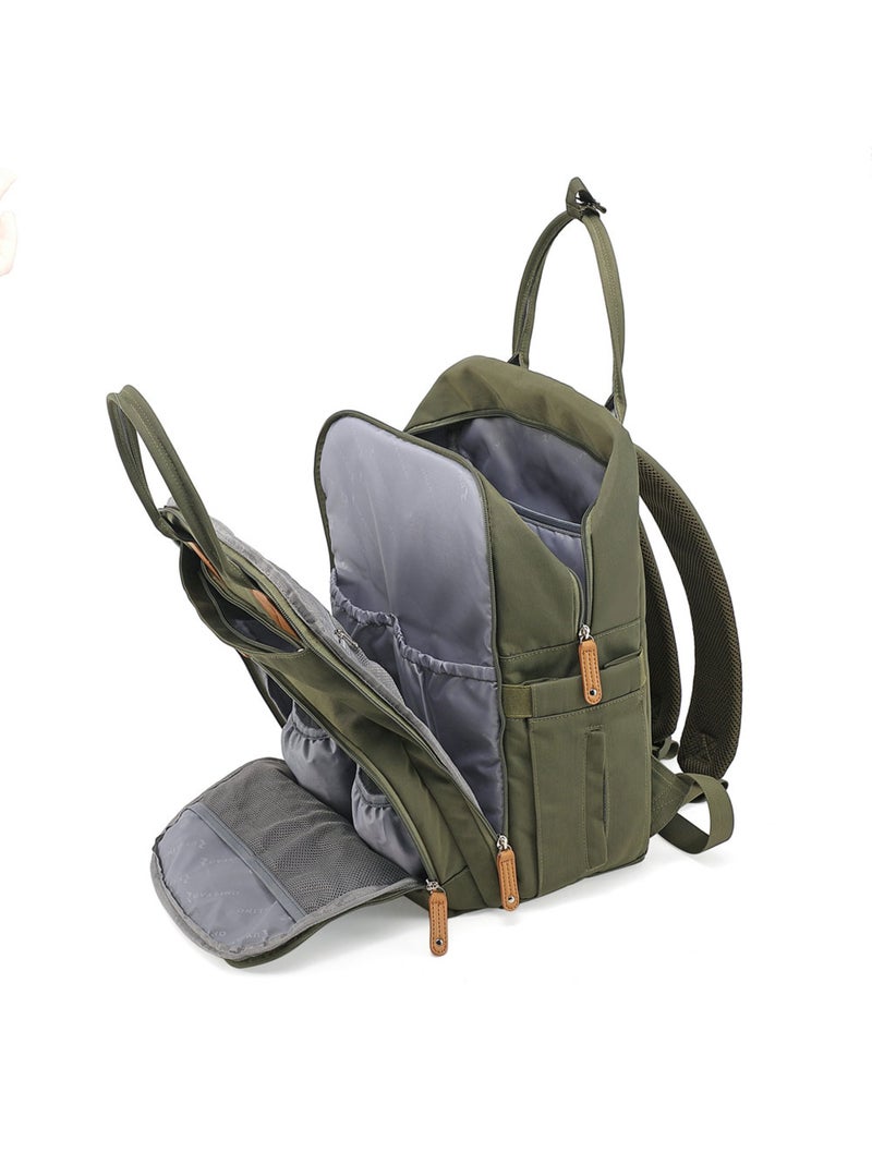 Sac à dos à langer bébé multifonctions avec tapis de change Kaki - Kiabi