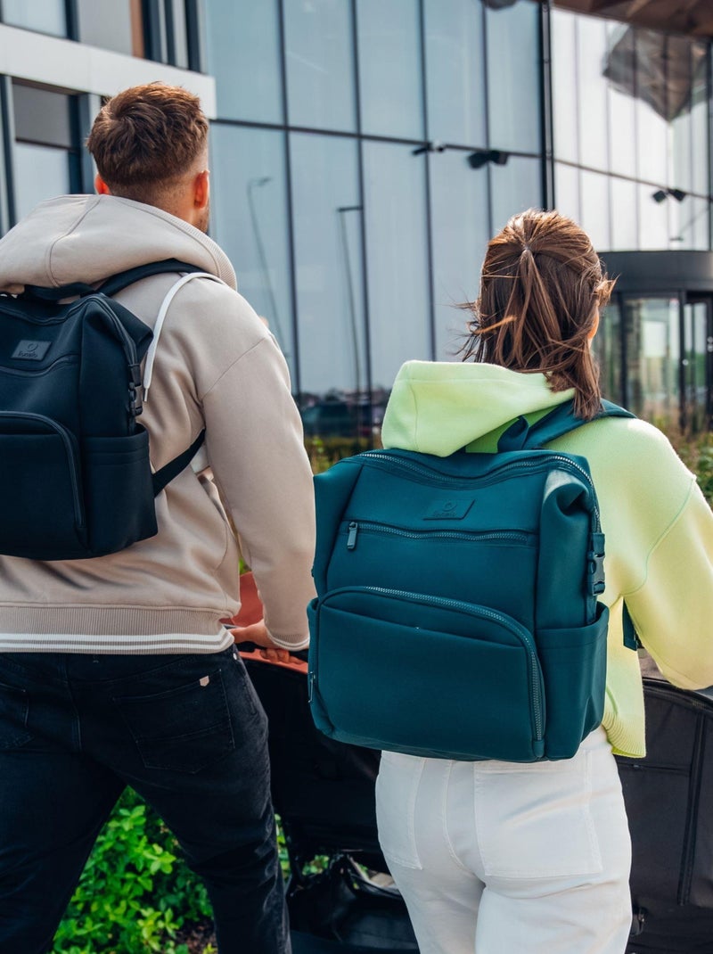 Sac à dos à langer Lionelo Cube - 12 poches - Léger - Pour se promener et voyager avec un enfant Vert - Kiabi