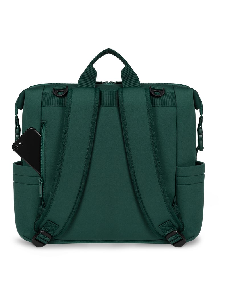 Sac à dos à langer Lionelo Cube - 12 poches - Léger - Pour se promener et voyager avec un enfant Vert - Kiabi