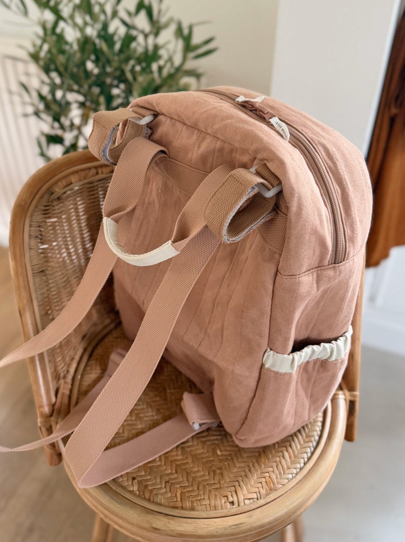 Sac à dos à langer Mini Loutre Marron - Kiabi