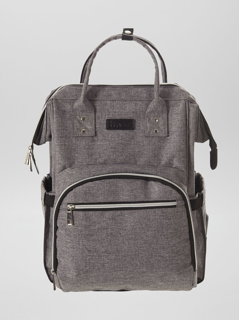 Sac à dos à langer 'Tineo' Gris - Kiabi