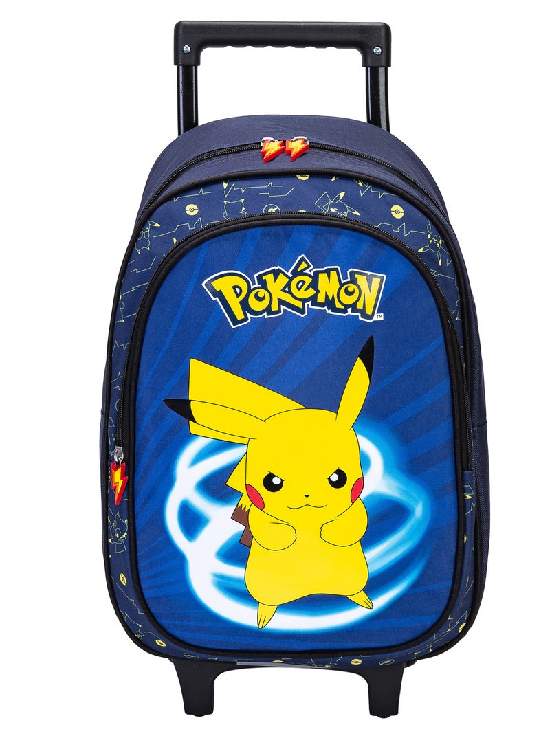 Sac À Dos À Roulette Pokémon Bleu - Kiabi