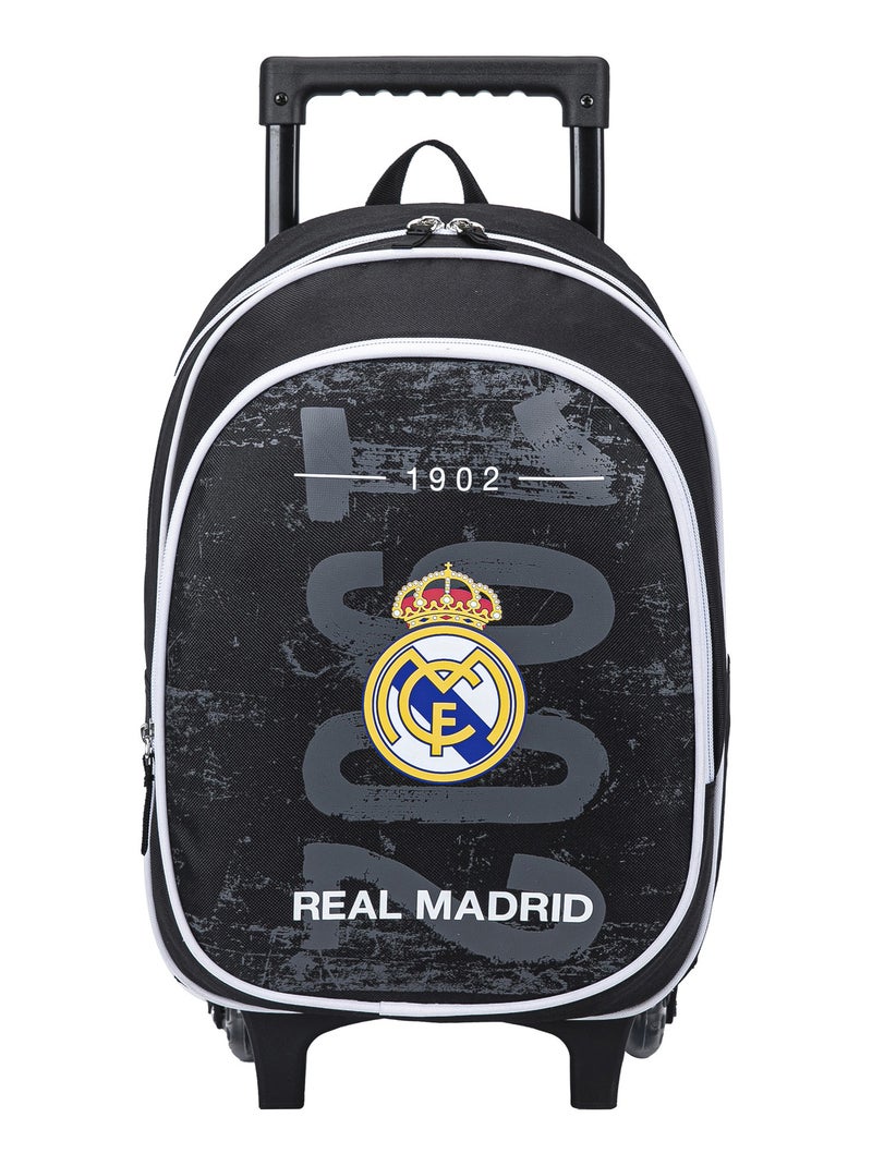Sac à dos à roulettes - Collection officielle Real Madrid Noir - Kiabi
