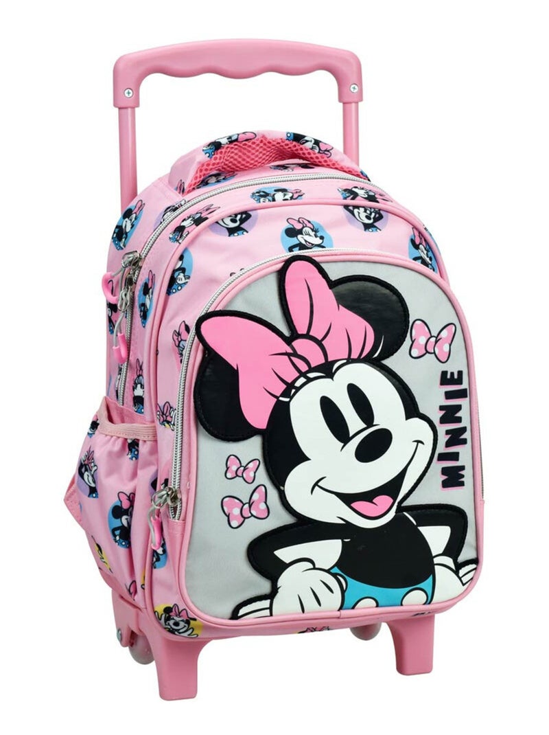Sac à dos à roulettes - Design Minnie - Disney Rose - Kiabi